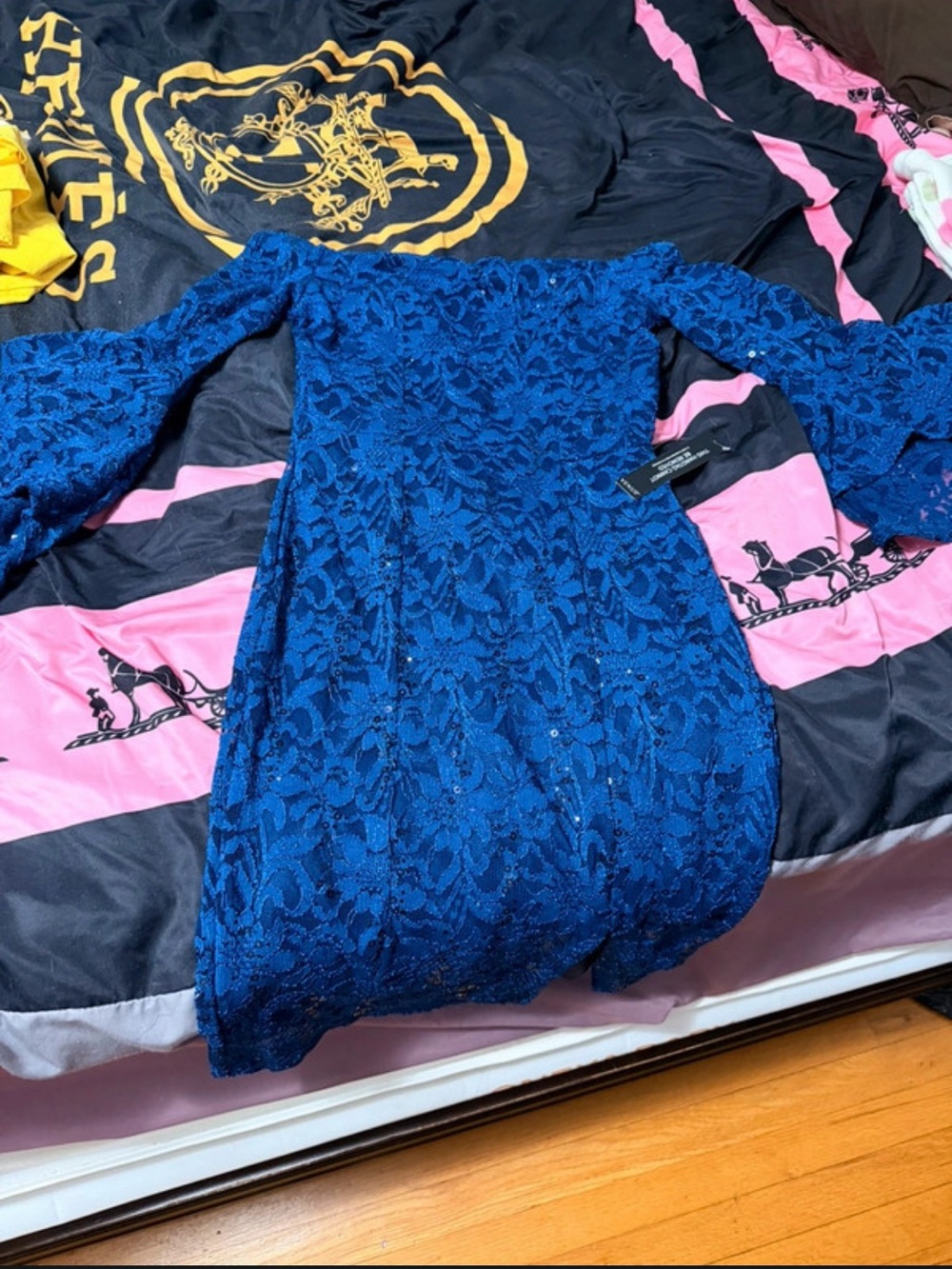 VENUS Royal Blue Lace Dress - Size 2